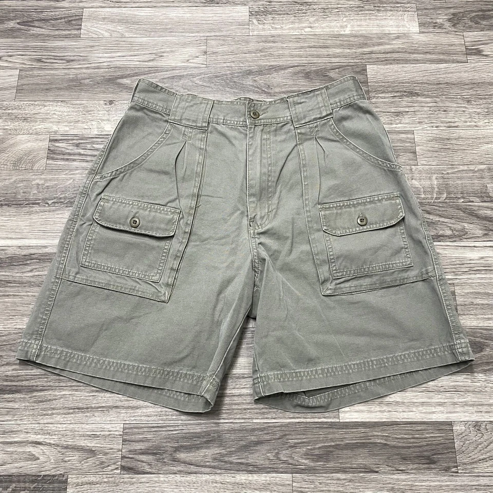 CABELA'S Classic Rise 7 Pockets Green Hiking Cargo Short Women's Size 12 - Image 3 of 4