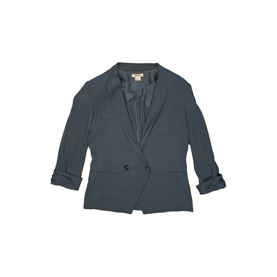 00's Helmut Lang Seidenblazer Jacke Damen US8 blau