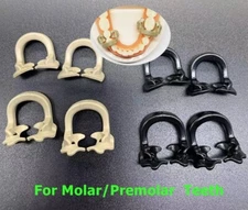 Dental Resin Soft Clamp Universal Rubber Dam Barrier Clips Molar Premolar Teeth