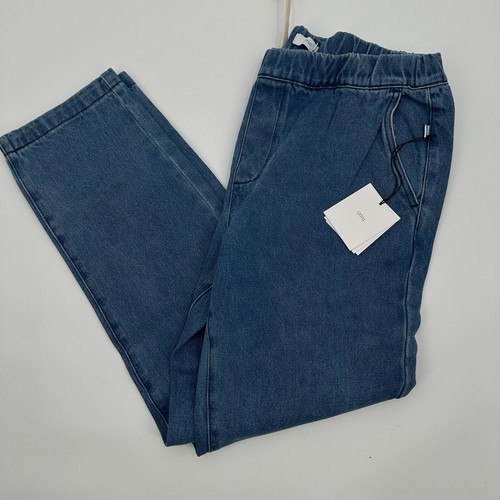 NWT Onia Men's Pull On Tapered Elastic Waist Drawstring Jeans Pants Size Large