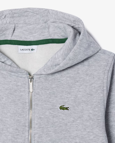 LACOSTE Kids Pocket Brushed Fleece Sweatshirt Hooded Zip Up ALL SIZES (2YR-16YR) - Picture 4 of 20
