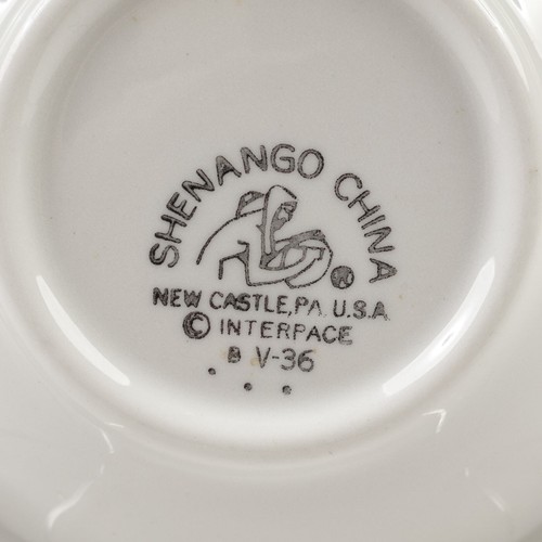 Lot of 4 Shenango China 5” Ceramic Restaurant Bread Butter Plates Saucers White - Picture 5 of 6