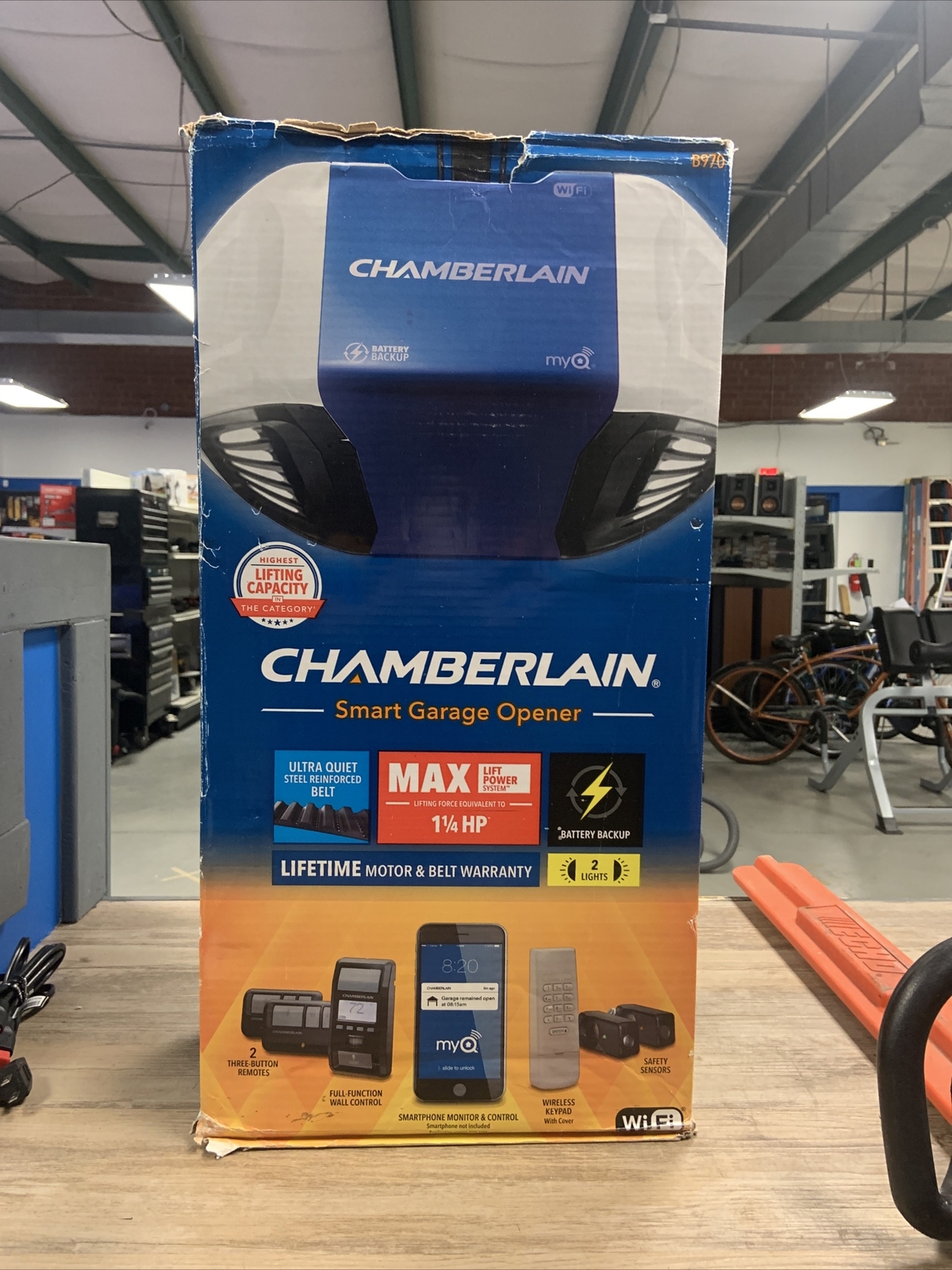 Chamberlain 1-1/4 HP Belt Drive Smart Garage Door Opener B970 | All the