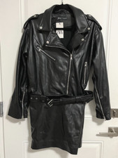 Zara Women’s Faux Leather Dress with Zips - Size L - MRSP$120