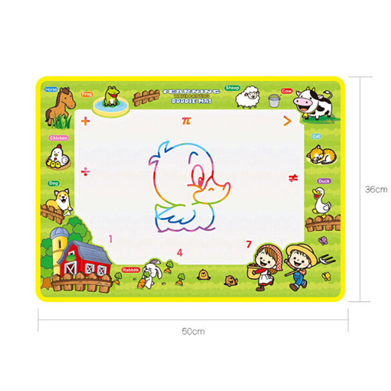 Water drawing mat with 2 drawing pen kid's magic water drawing play mat