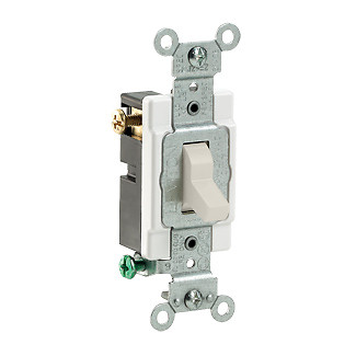 Leviton CS320-2T 3-Way Grounding AC Quiet Toggle Switch 120/277 VAC 20 A