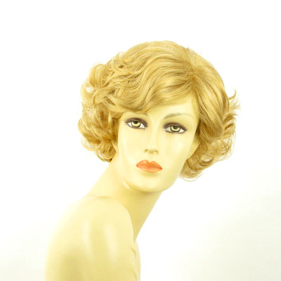 Perruque Femme Courte Blond Doré Clair MATHILDE LG26 - Synthétique, 35cm, Neuve Avec étiquettes