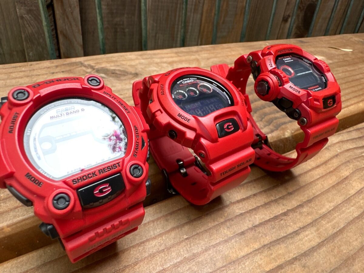 Casio G-Shock Burning Red Entire line up Gw-6900Rd-4Jf + Gw Casio G-Shock Burning Red Entire line up Gw-6900Rd-4Jf + Gw