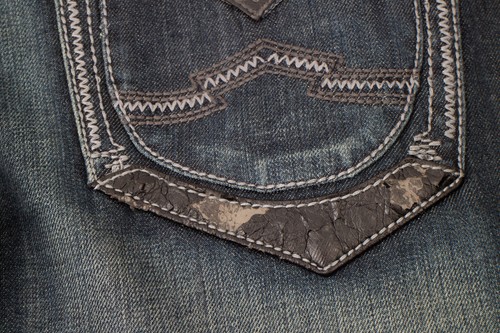 Buckle Antique Rivet Relaxed Straight 38 (39 X 33) Men's Denim Jeans Dark Wash - Picture 12 of 12