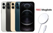 Apple iPhone 12 Pro 256GB A2341 Fully Unlocked All Colors w/ MagSafe Bundle