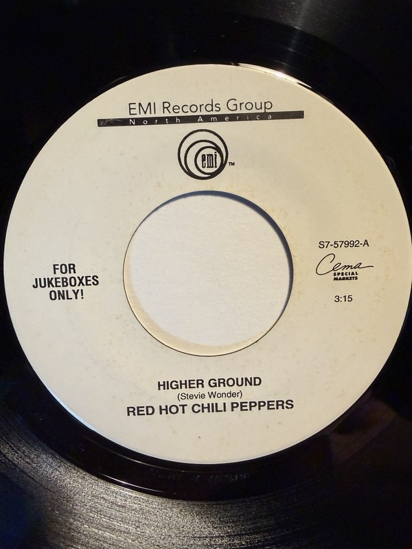 Red Hot Chili Peppers “Higher Ground” EMI 7” 45 VG++
