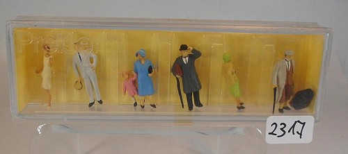 Preiser escala H0 1/87 nº 146 figuras transeúntes embalaje original #2317 | Zustand: Gebraucht