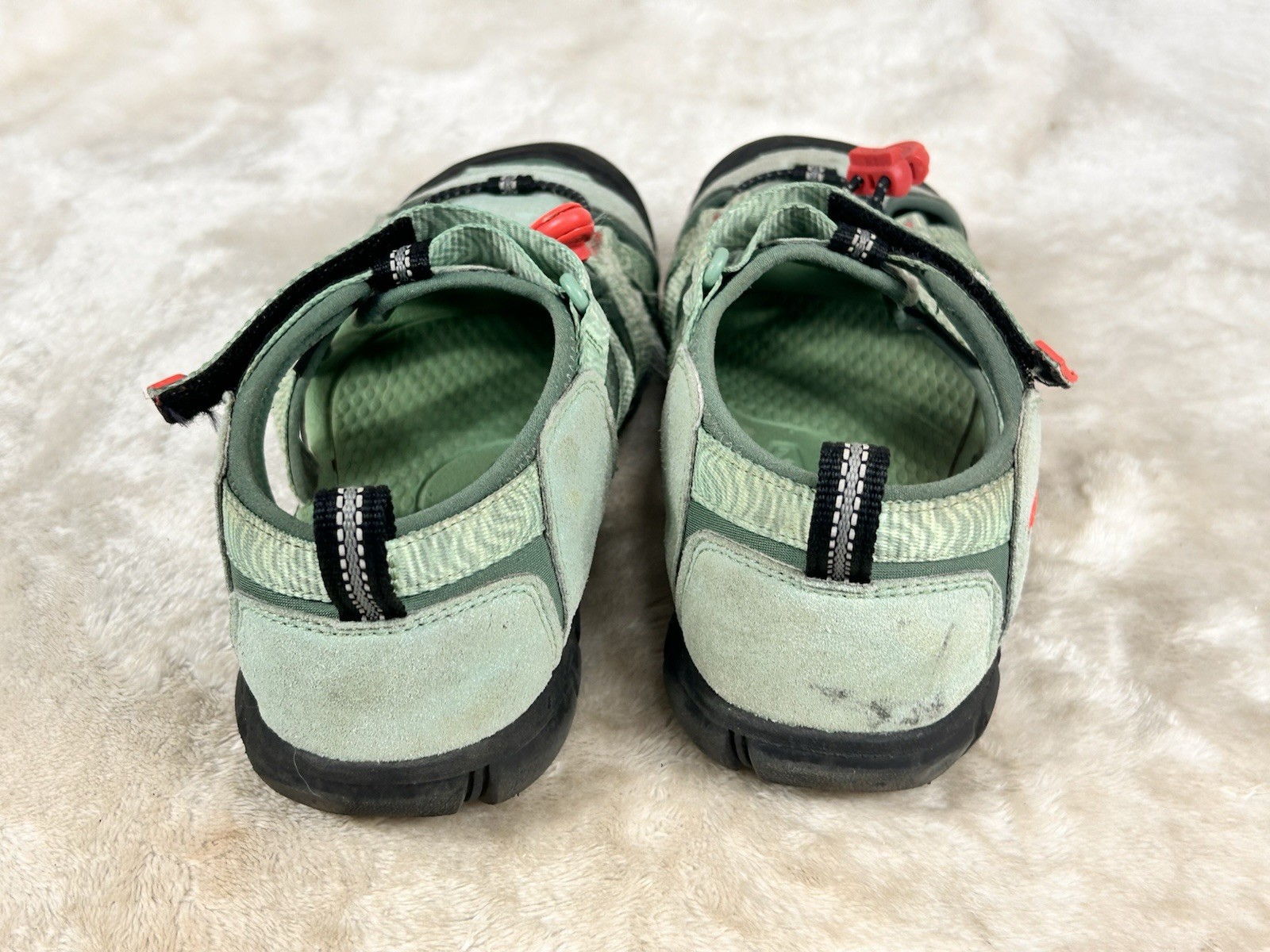 Sandali da trekking Keen Seacamp II CNX bambina taglia 4 blu verde outdoor impermeabili