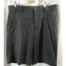Slazenger Men's 34 Golf Shorts Gray/Black Stretchy Pockets Athletic