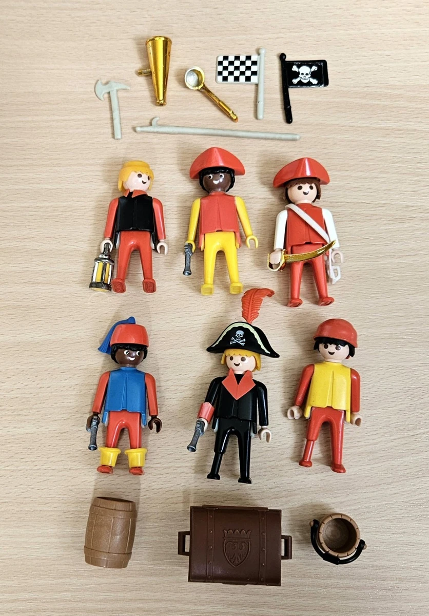 PLAYMOBIL GOUVERNAIL ANCRE treuil corde bateau pirate 3550 3750 vintage