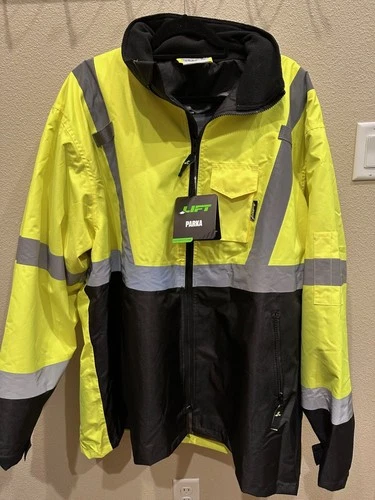LIFT Safety AVP-17HVK Viz-Pro Black Bottom Parka 2XL, New with tags - product listing photo