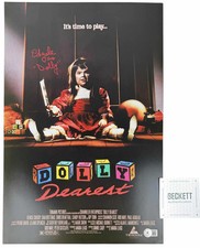 Ed Gale signed 12x18 Poster The Doll Dolly Dearest Beckett Authentication