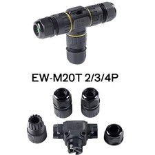 T-Type Waterproof Junction Box Case Electrical Cable Wire Connector Outdoor IP68