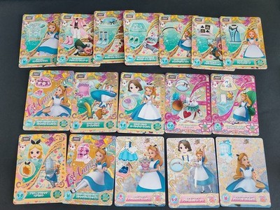 Disney Magic Castle Shiny Star Alice in Wonderland Card Lot Bandai Japan eb354