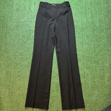 Dolce & Gabbana Women's Black Straight Leg Trouser Pants Size 40 US S Authentic