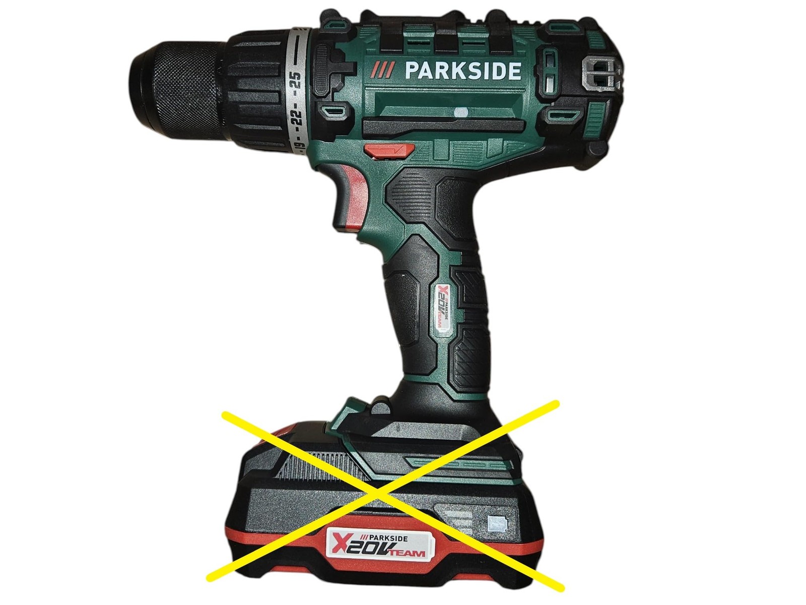 Parkside Trapano avvitatore a batteria PABS 20 Li X20V in valigetta di trasporto