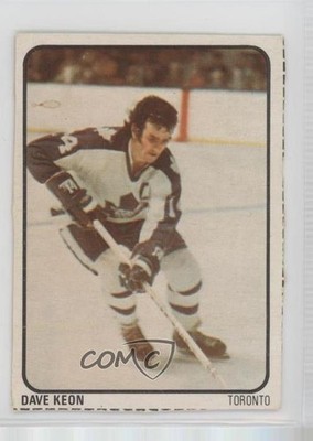 1974-75 Lipton Soup Food Issue Dave Keon #50 HOF 0mx5