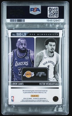 2024-25 Panini Silhouette - Duo Memorabilia LeBron James, Victor 