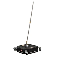 16" Pressure Washer Surface Cleaner with 4 Wheels & 2 Extension Wands Black