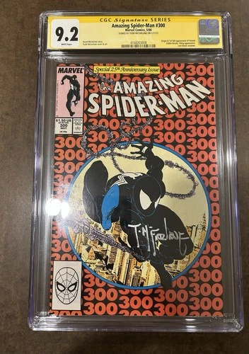 SIGNED! Amazing Spider-Man #300 CGC 9.2 Signed Todd McFarlane White Pages 1988
