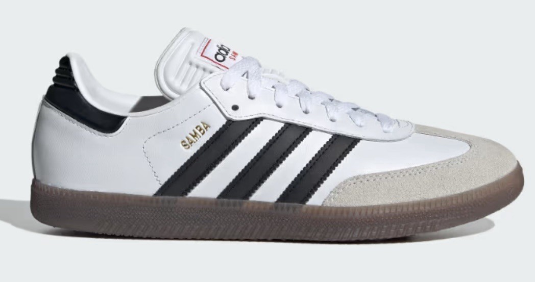adidas Samba Men's Size 9 Indoor Soccer Shoes White Black Gum