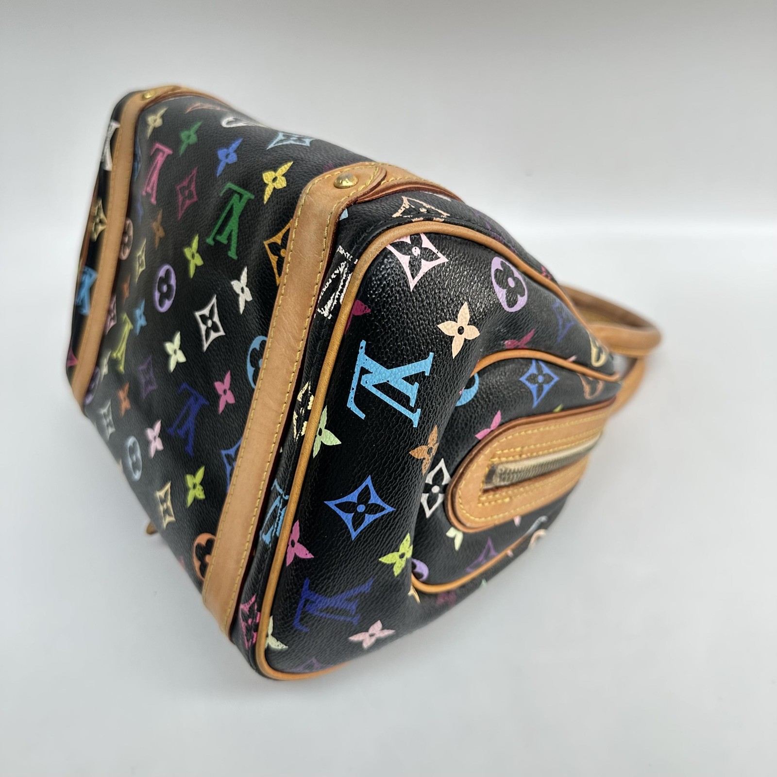 Black Monogram Multicolor Canvas Priscilla Handbag - ## image 5