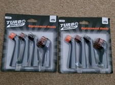 JML Turbo Brush Sonic Scrubber Cleaner Replacement Heads 2x 4 Piece Set Official