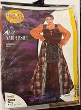 Disney Hocus Pocus Mary Sanderson Spirit Halloween Costume - Adult Plus 1x NEW