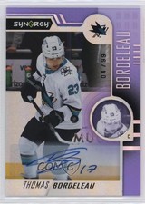 2022-23 Upper Deck Synergy Rookies Purple 4/99 Thomas Bordeleau #95 Auto 16uw