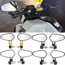 4 Colors 7/8" 22mm Handle Bar End Mirrors Rearview For Honda Grom Clone MSX 125