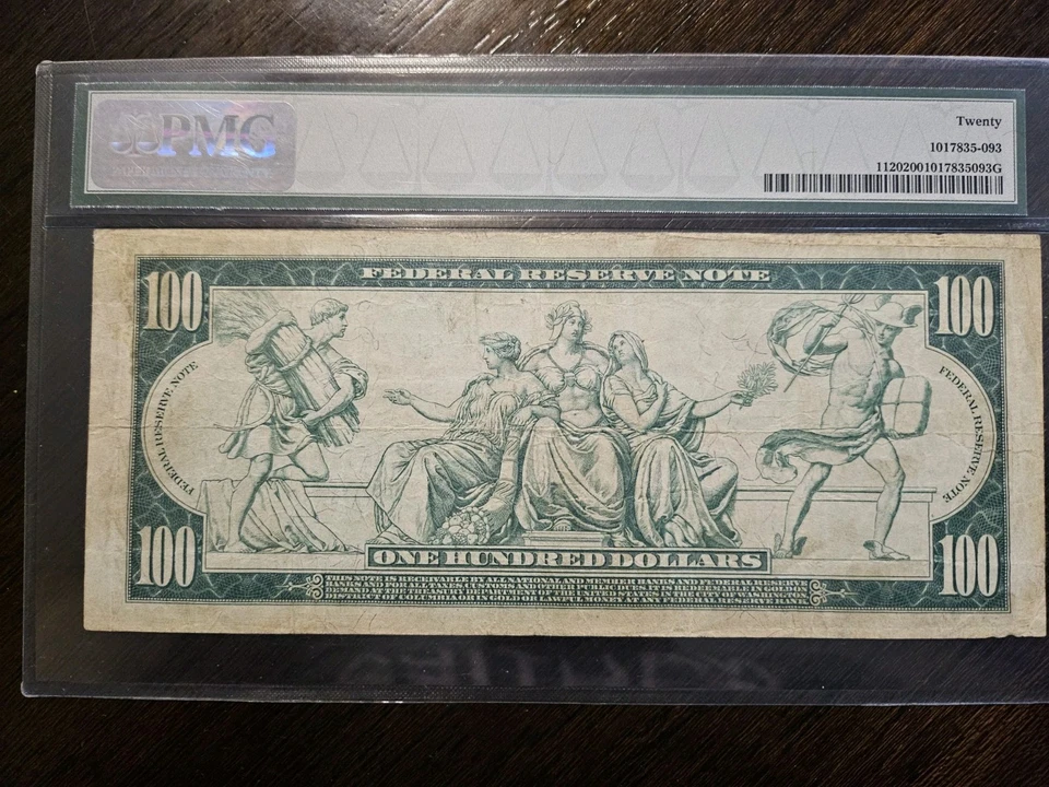 $100 1914 Federal Reserve Note Kansas City - Image 2 of 2