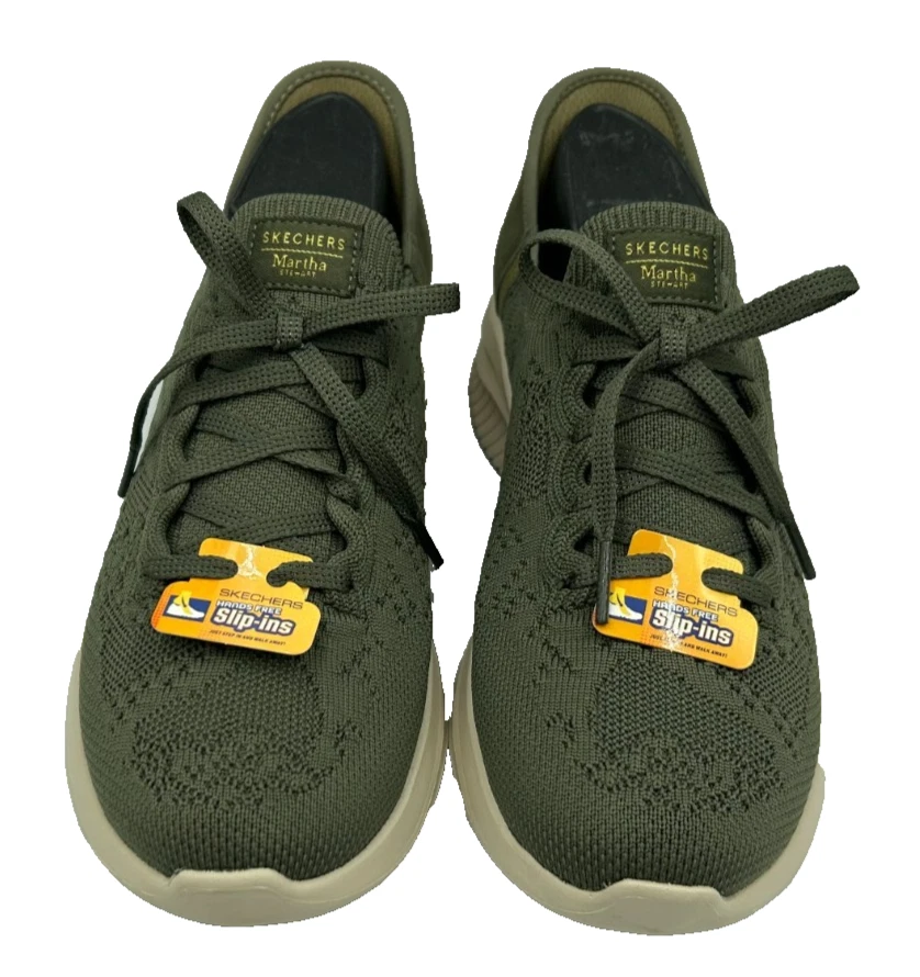 Zapatos sin cordones para mujer Skechers Martha Stewart ultra flexibles verde oliva talla: 7 87Y Foto 2 de 4