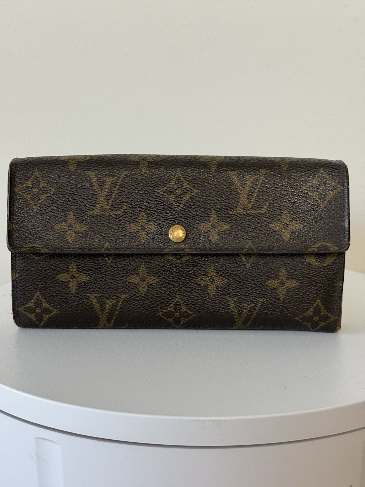 Louis Vuitton Porte Monnaie Monogram Pochette Credit Long Wallet