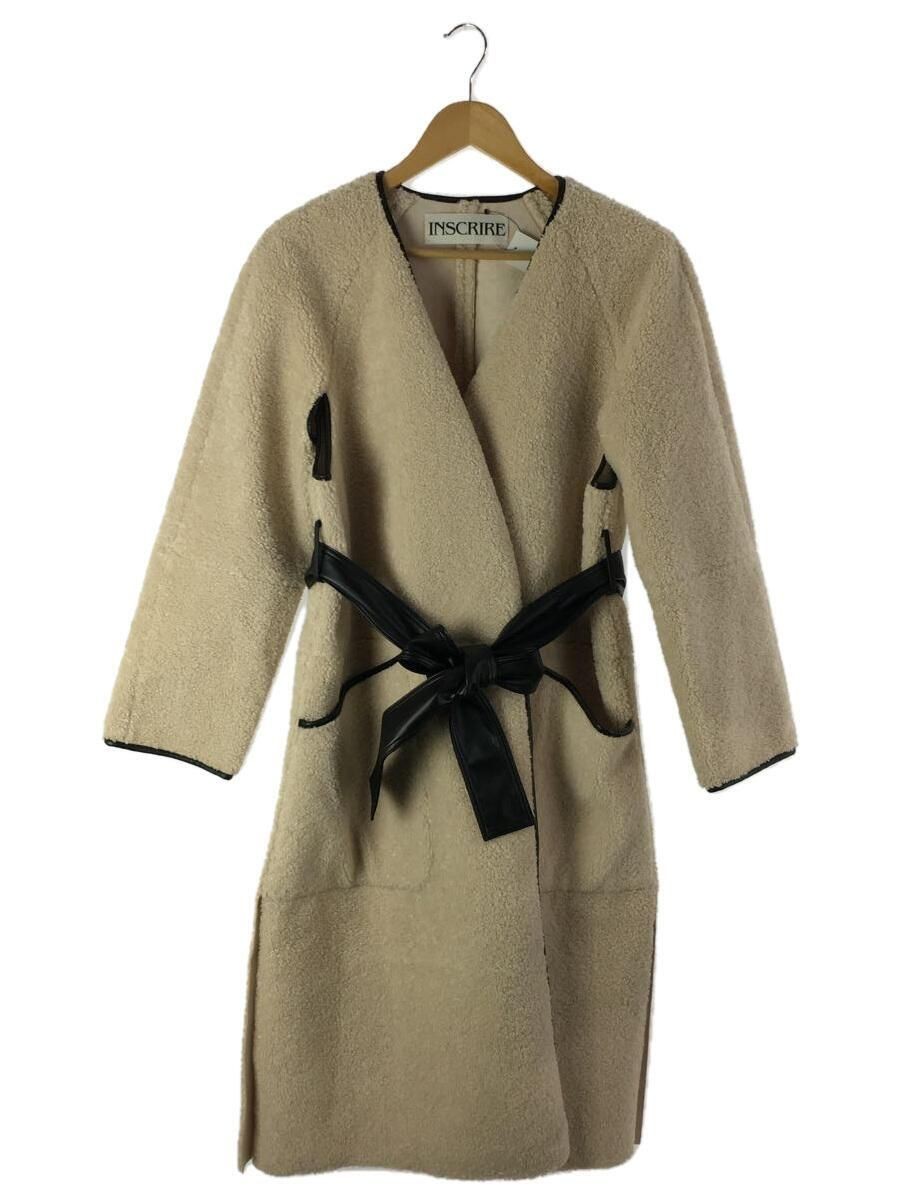 ALTRA AMAN Altro Cappotto 36 Poliestere Beige 18AW CT13