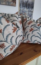 Set Of 3 New Handmade Cushion Covers In John Lewis Auburn Jouvene Fabric 45cm