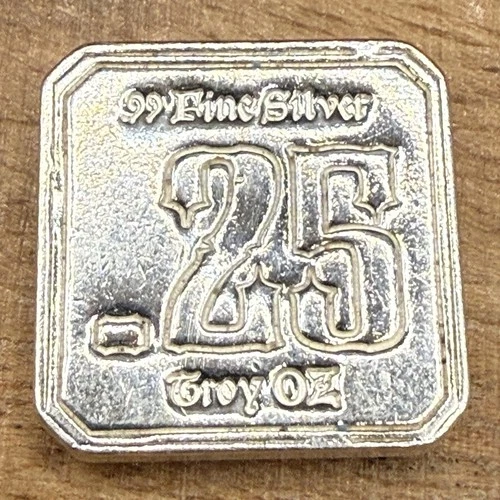 1/4oz .999 Fine Silver “Suns of Liberty Silver” Mint Square Bar .25oz 2013