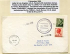 North Borneo 1955 'TAWAU' paquebot (Hosking 1622) on letter Australia-USA [176]