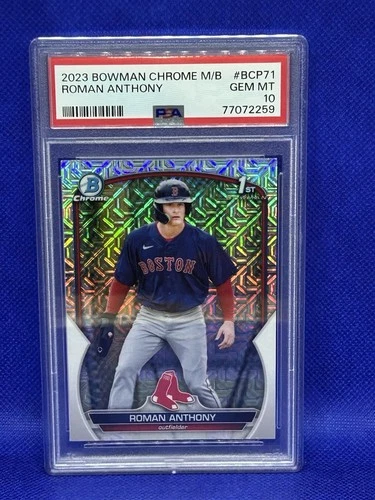 2023 Bowman - Chrome Prospects Roman Anthony #BCP-71 Mojo Refractor (RC) PSA 10