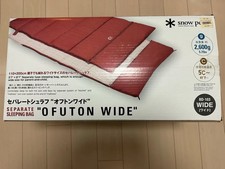 Snow Peak BD-103 Ofuton Wide Separate Sleeping Bag Red Off White 2,600g Japan Fs