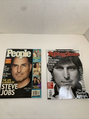 Steve Jobs People Magazine Oct. 24, 2011 and Rolling Stone Oct. 27,2011 Issues