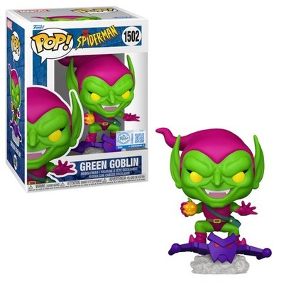 Funko Pop Marvel The Animated Series - Spider-Man Green Goblin #1502   Statuetta