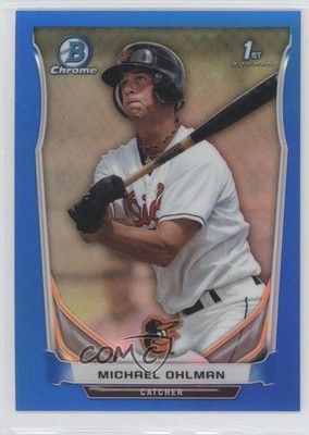 2014 Bowman Chrome Prospects Blue Refractor 94/250 Michael Ohlman #BCP71 0b3