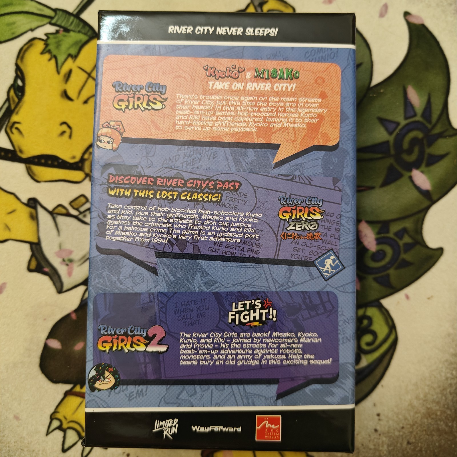 River City Girls Zero 0 / 1 Foil Cover / 2 - Slipcover Soundtrack - Switch - New