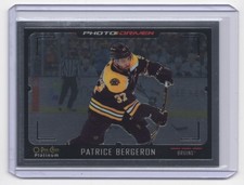 2021-22 O-Pee-Chee Platinum Photo Driven Patrice Bergeron Boston Bruins #PD-1