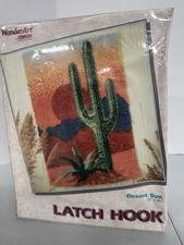 WONDERART CARON LATCH HOOK KIT 4450 DESERT SUN NEW SEALED IN BOX 27" X 40"
